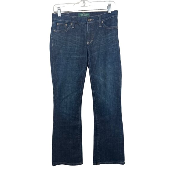 Lauren Ralph Lauren Jeans Co Womens Jeans Sz 2 Petite Classic Bootcut Dark Wash - Picture 1 of 13
